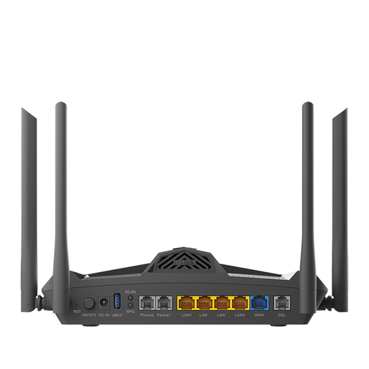D-Link DSL-X1852E AX1800 Wi-Fi 6 VDSL2/ ADSL2+ Modem Router with VoIP  DSL-X1852E