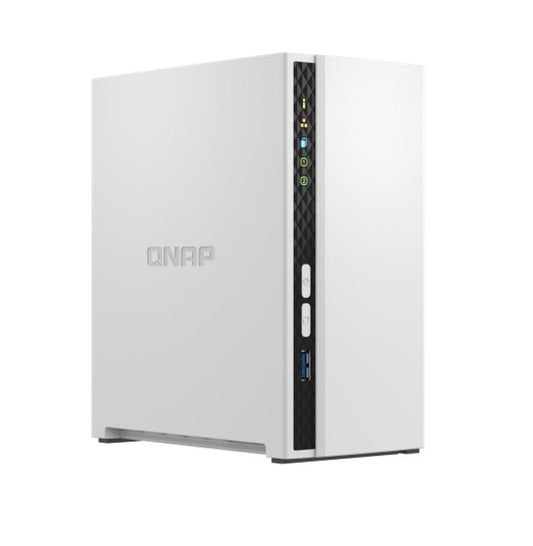 QNAP TS-233 2 Bay NAS ARM 4-core Cortex-A55 2.0GHz processor 2GB Hot-swappable 1xGbE WOL 2xUSB2.0 1xUSB3.2 FAN 2 year warranty TS-233