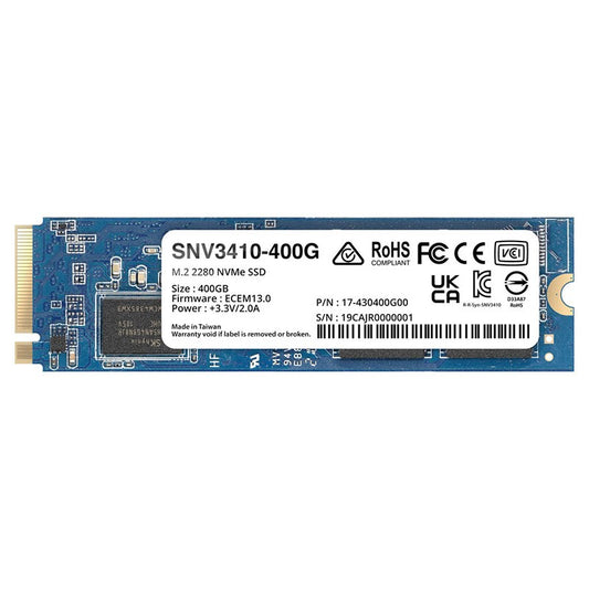 Synology SNV3000 - M.2 NVMe SSD - 5 year Limited Warranty SNV3410-400G