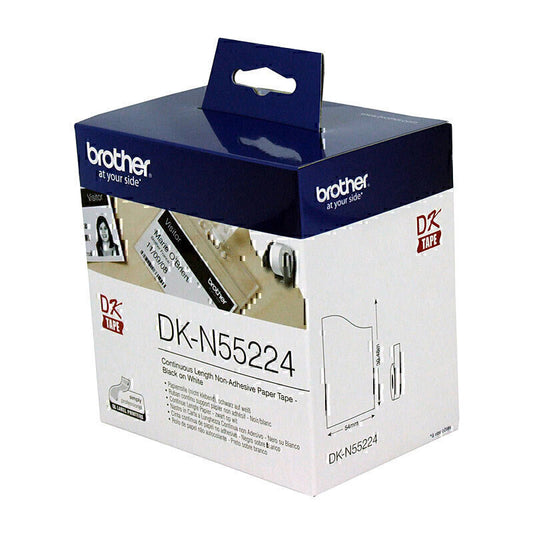 Brother DKN55224 White Roll 54mm x 30.48 metres - DK-N55224