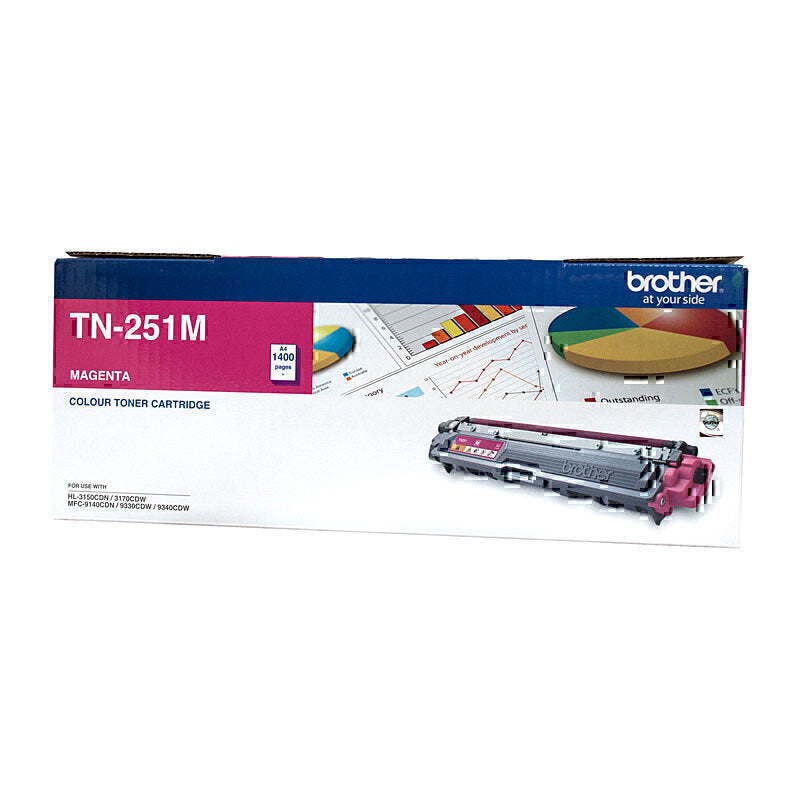 Brother TN251 Magenta Toner Cartridge 1,400 pages - TN-251M