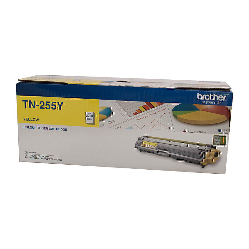 Brother TN255 Yellow Toner Cartridge 2,200 pages - TN-255Y