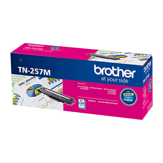 Brother TN257 Magenta Toner Cartridge 2,300 pages - TN-257M
