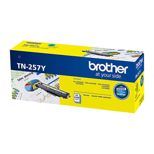 Brother TN257 Yellow Toner Cartridge 2,300 pages - TN-257Y