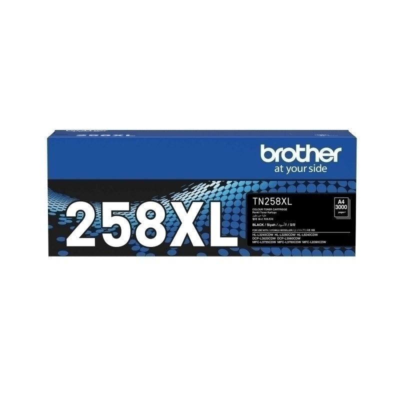 Brother TN258XL Black Toner Cartridge 3,000 pages - TN-258XLBK