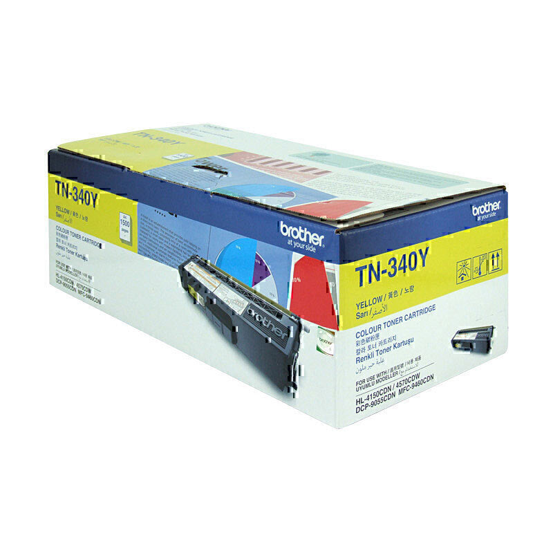 Brother TN340 Yellow Toner Cartridge 1,500 pages - TN-340Y