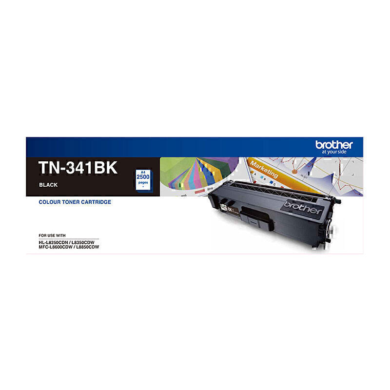 Brother TN341 Black Toner Cartridge 2,500 pages - TN-341BK