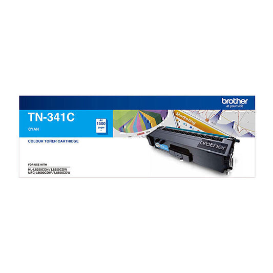 Brother TN341 Cyan Toner Cartridge 1,500 pages - TN-341C