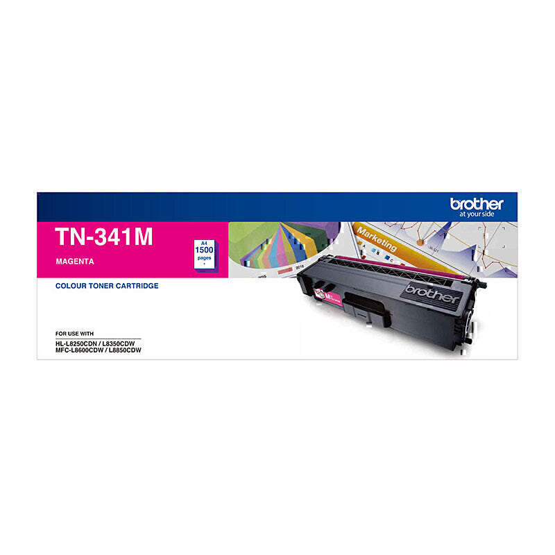 Brother TN341 Magenta Toner Cartridge 1,500 pages - TN-341M