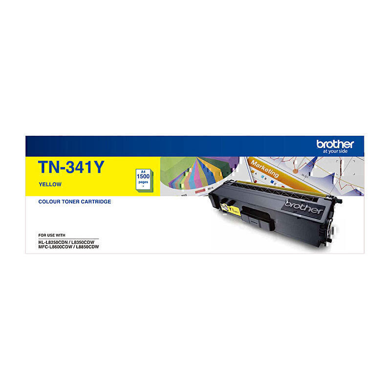 Brother TN341 Yellow Toner Cartridge 1,500 Pages - TN-341Y