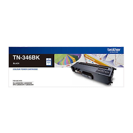 Brother TN346 Black Toner Cartridge 4,000 pages - TN-346BK