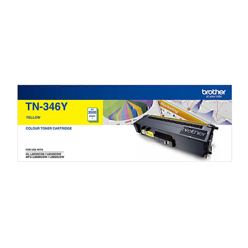 Brother TN346 Yellow Toner Cartridge 3,500 pages - TN-346Y