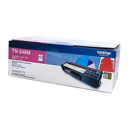 Brother TN348 Magenta Toner Cartridge 6,000 pages - TN-348M