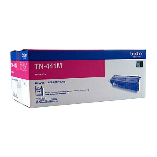 Brother TN441 Magenta Toner Cartridge 1,800 pages - TN-441M