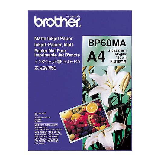 Brother BP60MA Matte Paper 25 sheets - BP-60MA