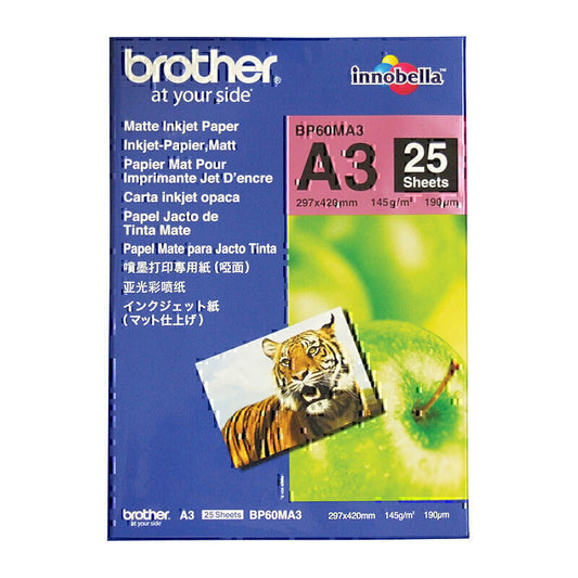 Brother BP60MA3 Matte Paper 25 sheets - BP-60MA3