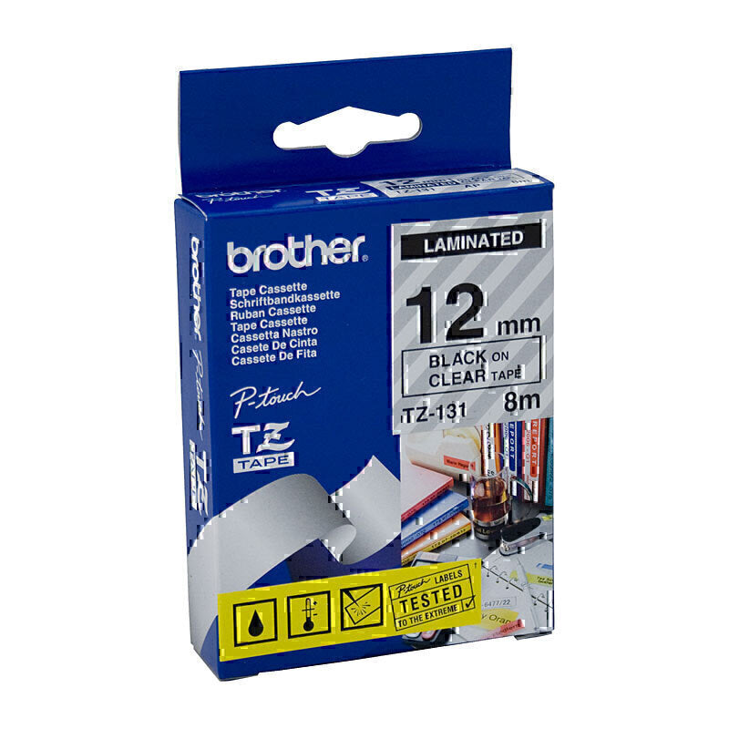 Brother TZe131 Labelling Tape 12mm x 8m - TZE-131