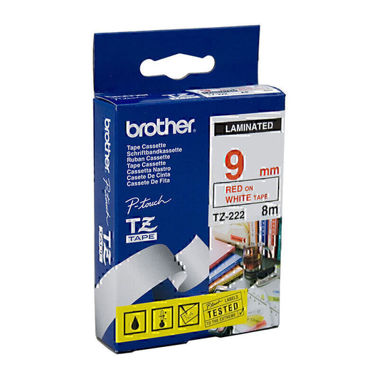 Brother TZe222 Labelling Tape 9mm x 8m - TZE-222