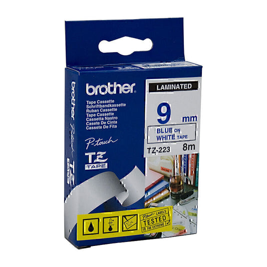 Brother TZe223 Labelling Tape 9mm x 8m - TZE-223