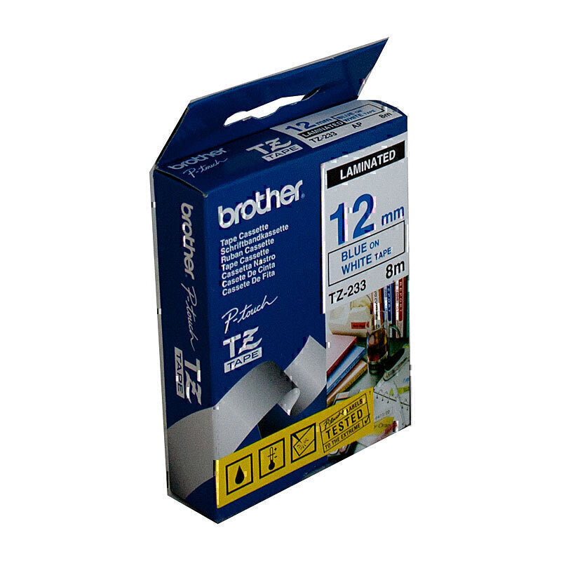 Brother TZe233 Labelling Tape 12mm x 8m - TZE-233
