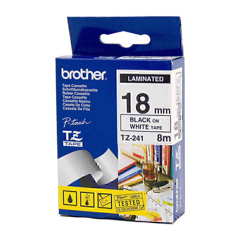 Brother TZe241 Labelling Tape 18mm x 8m - TZE-241