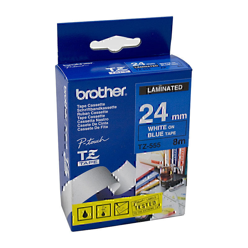 Brother TZe555 Labelling Tape 24mm x 8m - TZE-555