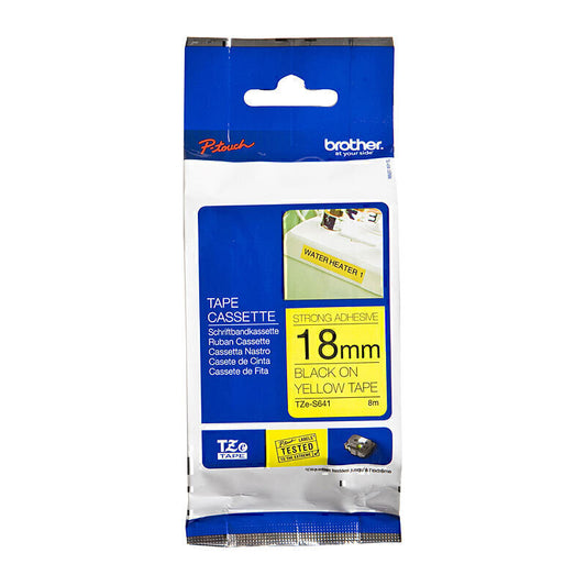 Brother TZeS641 Labelling Tape 18mm x 8m - TZe-S641