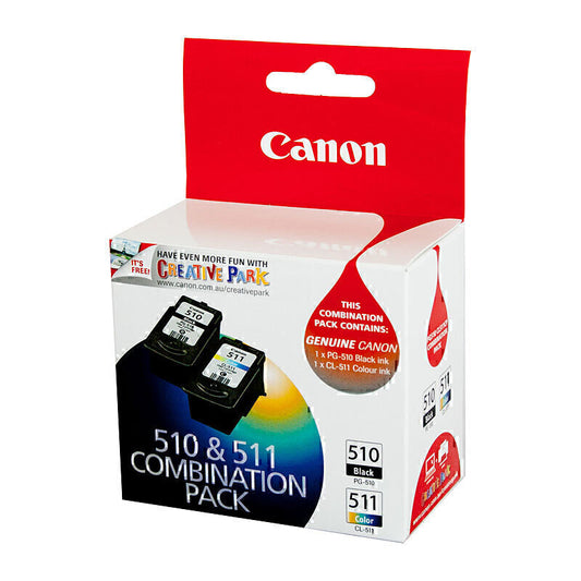 Canon PG510 CL511 Twin Pack bk 220 pages cl 244 pages - PG510CL511CP