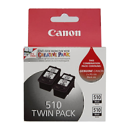 Canon PG510 Black Ink Twin Pack 2 x 220 pages - PG510-TWIN