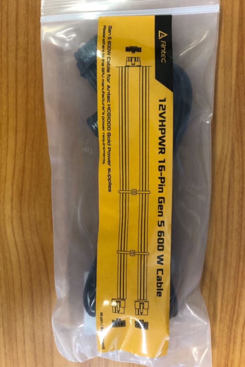 (LS)Antec 600W PCIe 5.0 12VHPWR Type-4 PSU Power Cable. FULLY COMPATIBLE with 4090xx for Antec HCG-1000 PSU 12VHPWR-16P-HCG