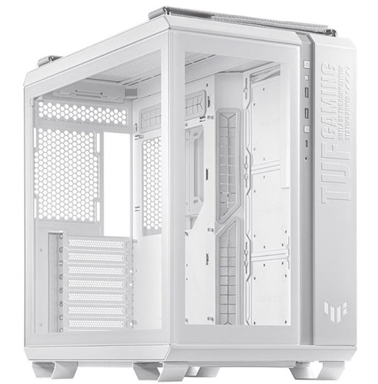 ASUS GT502 TUF Gaming Case White ATX Mid Tower Case, Tool-Free Side Panels, Tempered Glass, 8 Expansion Slots, 4 x 2.5'/3.5' Combo Bay GT502 TUF GAMING CASE WHT TG