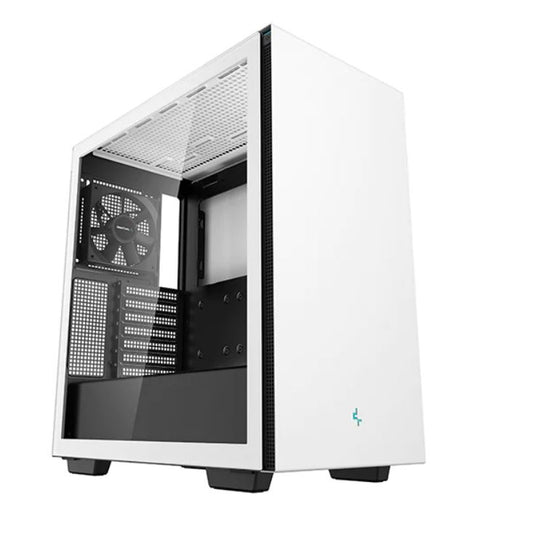 DeepCool CH510 White Mid-Tower ATX Case, Tempered Glass, 1 x 120mm Fan, 2 x 3.5' Drive Bays, 7 x Expansion Slots R-CH510-WHNNE1-G-1
