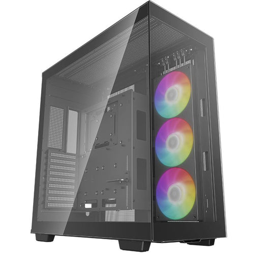 DeepCool CH780 Panoramic Tempered Glass ATX Case, 1 x Pre-Installed Fans, GPU up to 480mm, USB3.0x4, Audiox1, Type-Cx1 R-CH780-BKADE41-G-1