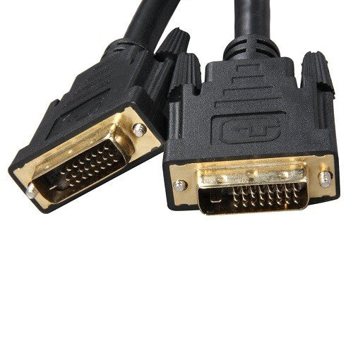 8Ware DVI-D Dual-Link Cable 5m - Male to Male 25-pin 28 AWG for PS4 PS3 Xbox 360 Monitor PC Computer Projector DVD DVI-DD5