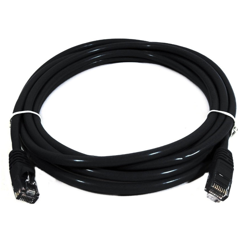 8Ware CAT6A Cable 0.25m (25cm) - Black Color RJ45 Ethernet Network LAN UTP Patch Cord Snagless PL6A-0.25BLK