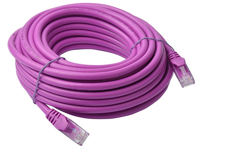 8Ware CAT6A Cable 10m - Purple Color RJ45 Ethernet Network LAN UTP Patch Cord Snagless PL6A-10PUR