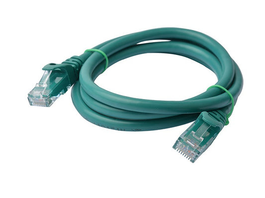 8Ware CAT6A Cable 1m - Green Color RJ45 Ethernet Network LAN UTP Patch Cord Snagless PL6A-1GRN