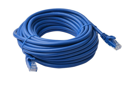 8Ware CAT6A Cable 20m - Blue Color RJ45 Ethernet Network LAN UTP Patch Cord Snagless PL6A-20BLU