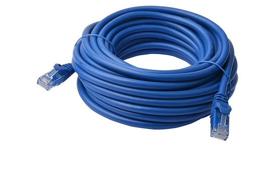 8Ware CAT6A Cable 50m - Blue Color RJ45 Ethernet Network LAN UTP Patch Cord Snagless PL6A-50BLU
