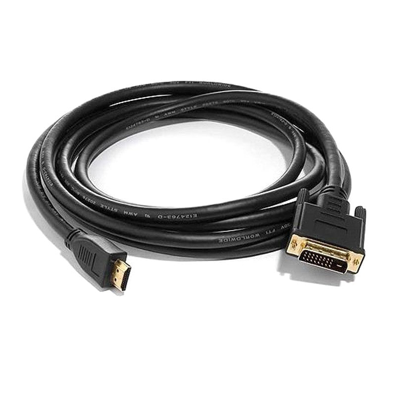 8ware HDMI to DVI-D Adapter Converter Cable 2m - Retail Pack Male to Male 30AWG Gold Plated PVC Jacket for PS4 PS3 Xbox Monitor PC Computer Projector RC-HDMIDVI-2H