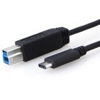 8Ware USB-C to USB-B Cable 1m Type-C to B Male to Male Black 10Gbps UC-3001BC