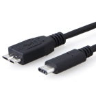 8Ware USB-C to Micro USB-B Cable 1m Type-C to Micro B Male to Male Black 10Gbps UC-3001UBC