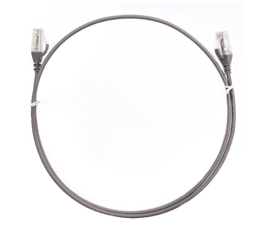 8ware CAT6 Ultra Thin Slim Cable 2m / 200cm - Grey Color Premium RJ45 ...