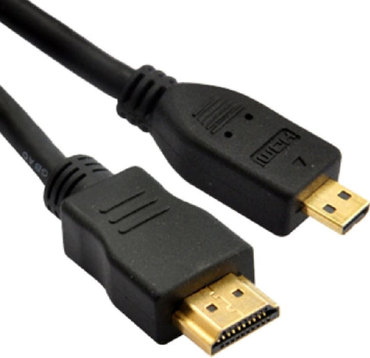 Astrotek HDMI to Micro HDMI Cable 3m - 1.4v 19 pins A Male to D Male 34AWG OD4.2mm Gold Plated RoHS LS AT-HDMIMICRO-MM-3