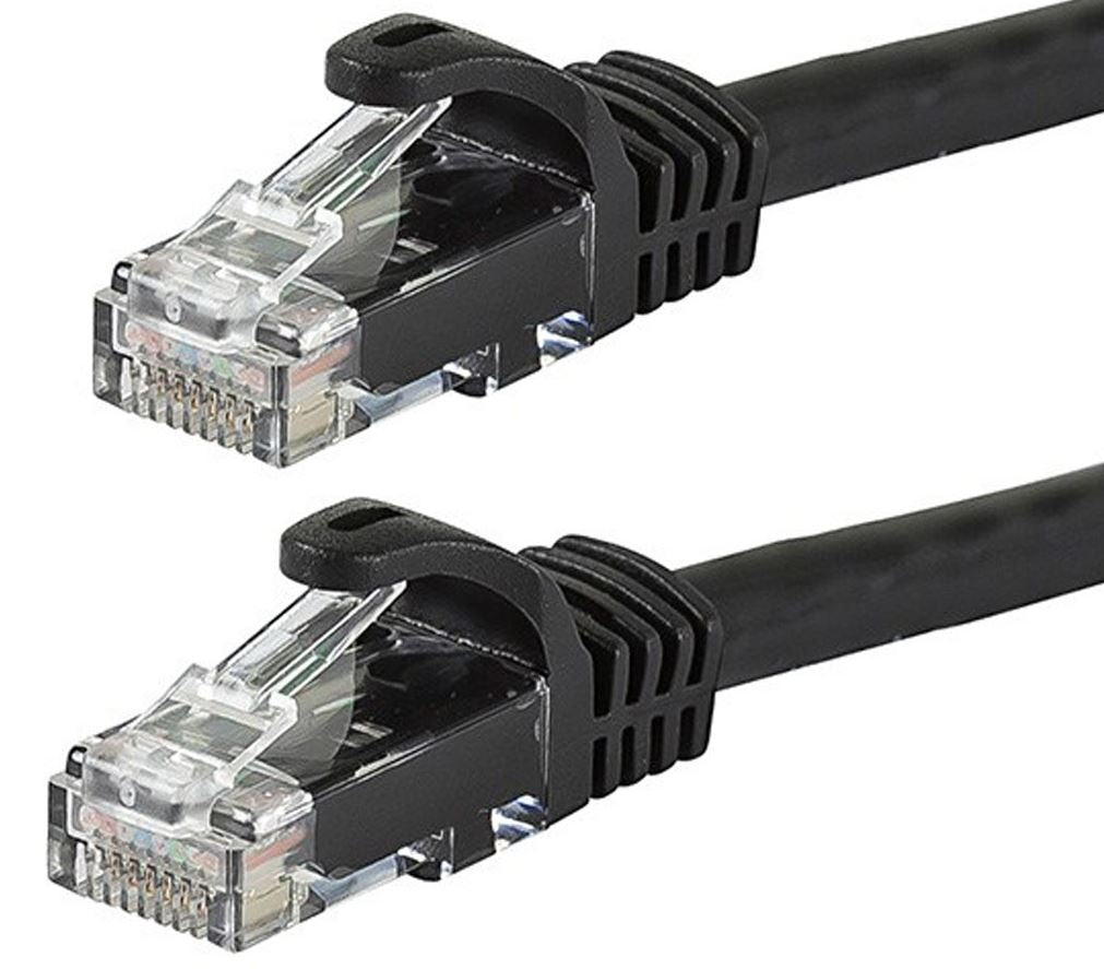 Astrotek CAT6 Cable 1m - Black Color Premium RJ45 Ethernet Network LAN UTP Patch Cord 26AWG CU Jacket AT-RJ45BLKU6-1M
