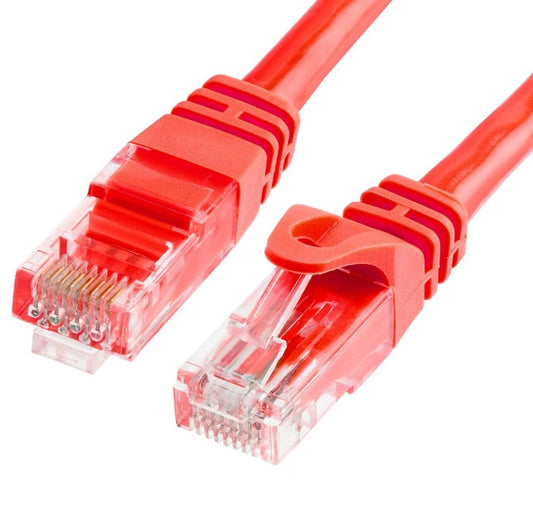 Astrotek CAT6 Cable 1m - Red Color Premium RJ45 Ethernet Network LAN UTP Patch Cord 26AWG CU Jacket AT-RJ45REDU6-1M