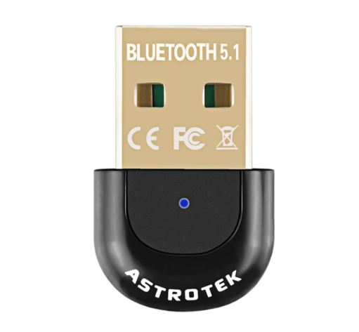 Astrotek Mini USB Bluetooth Receiver Dongle Wireless Adapter V5.0 3Mbps for PC Laptop Keyboard Mouse Mobile Headset Headphone Speaker AT-USB-BLUETOOTH5