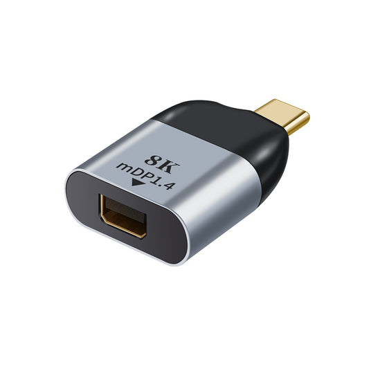 Astrotek USB-C to Mini DP DisplayPort Male to female adapter support 8K@60Hz 4K@60Hz for iPad Pro Macbook Air Samsung Galaxy MS Surface Dell XPS AT-USBCMDP-MF