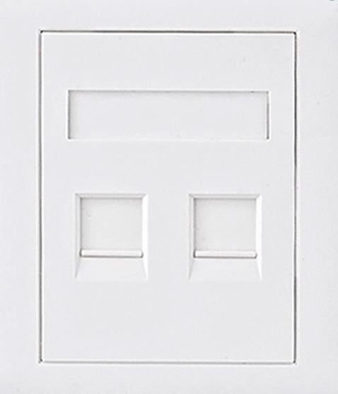 Astrotek CAT5e RJ45 Network Wall Face Plate 86x86mm 2 Port Socket Kit ATP-SC-5E-2