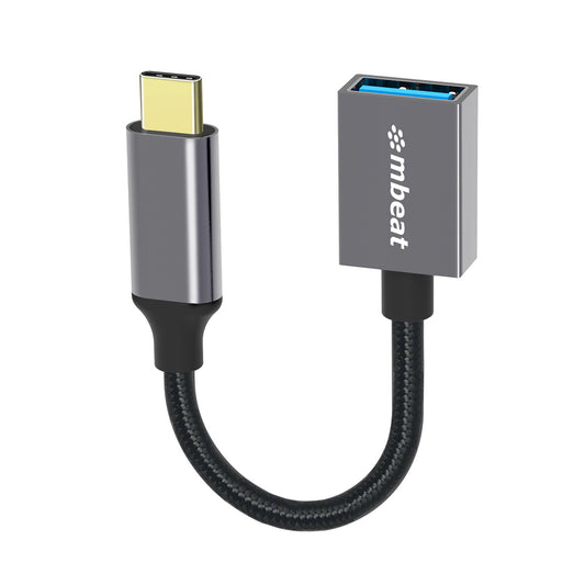 mbeat 'Tough Link' USB-C to USB 3.0 Adapter with Cable - Space Grey MB-XAD-CU30